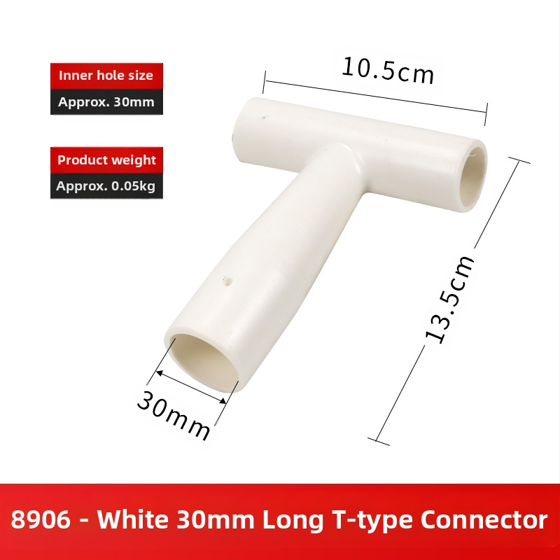 Kastu rankena T/D tipo, stora plastikinė galva ir medinis kotas, žemės ūkio įrankiams