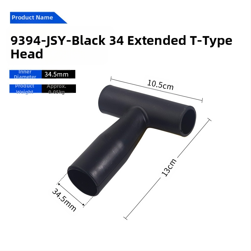 Kastu rankena T/D tipo, stora plastikinė galva ir medinis kotas, žemės ūkio įrankiams