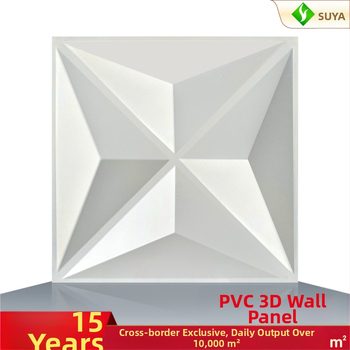 PVC 3D sienų plokštės — dekoratyvus modelis, atsparūs vandeniui, atsparūs ugniai, atsparūs senėjimui (sienų danga)