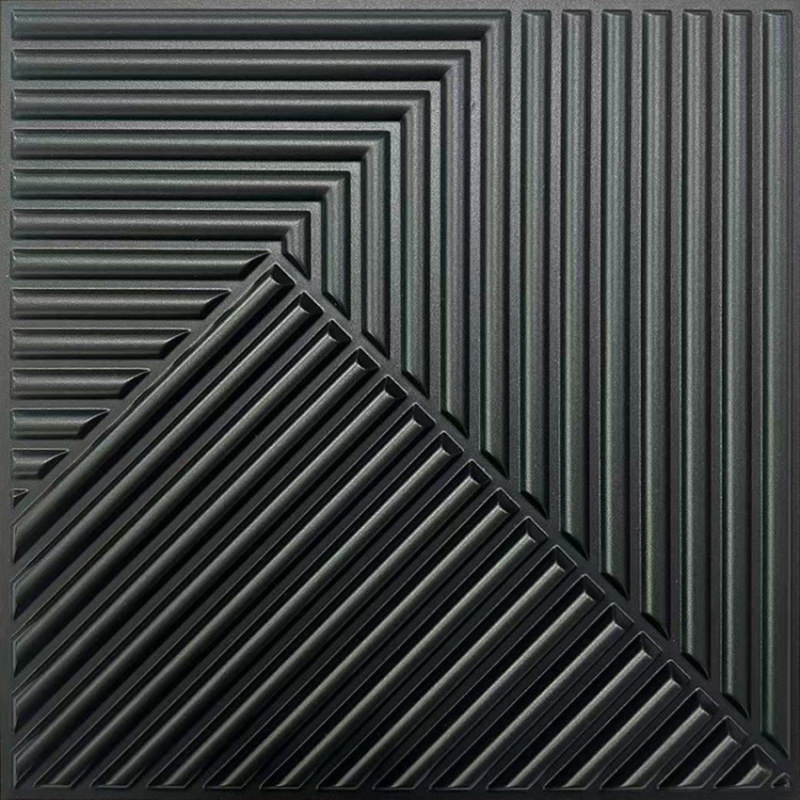 PVC 3D sienų plokštės — dekoratyvus modelis, atsparūs vandeniui, atsparūs ugniai, atsparūs senėjimui (sienų danga)