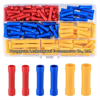 Νάιλον μονωμένος τερματικός συνδετήρας ψυχρής πίεσης, σετ σε κουτί, 210/300 τεμάχια, μεσαίου σωλήνα