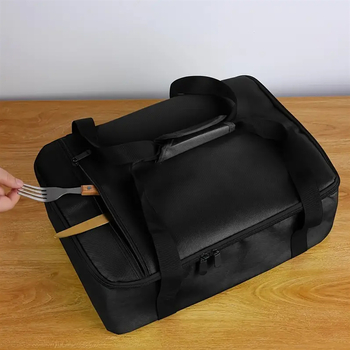 Šiluminė rankinė gėrimams ir patiekalams, nešiojama ir sulankstoma, iš neausto audinio