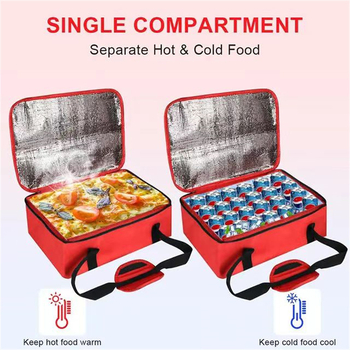 Šiluminė rankinė gėrimams ir patiekalams, nešiojama ir sulankstoma, iš neausto audinio