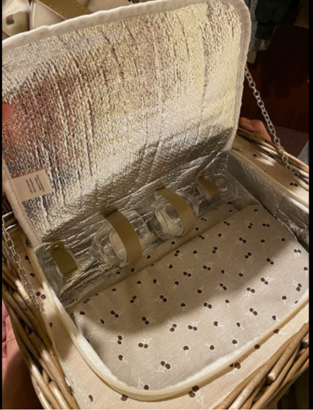 Pinti pikniko krepšys su dangčiu ir izoliacija, nešiojamas modelis XY-CL-050, apkrova iki 15 kg.