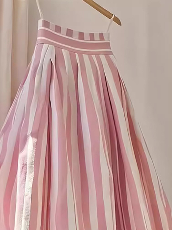 Пола А‑линии, средна дължина, полиестер, ретро стил, пролет 2025