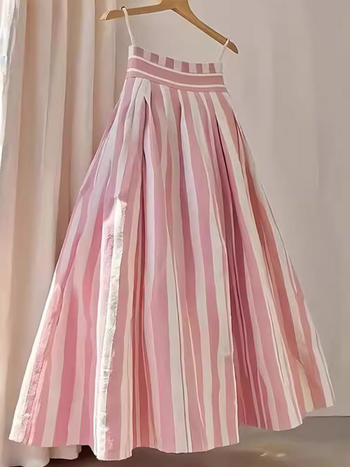 Пола А‑линии, средна дължина, полиестер, ретро стил, пролет 2025