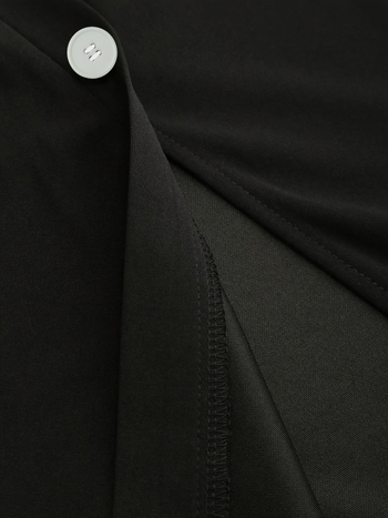 Klostuotas midi sijonas su siauru siluetu, poliesterio audinys, mikroelastinė medžiaga