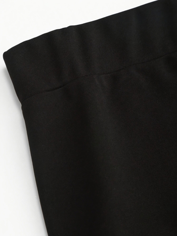 Klostuotas midi sijonas su siauru siluetu, poliesterio audinys, mikroelastinė medžiaga