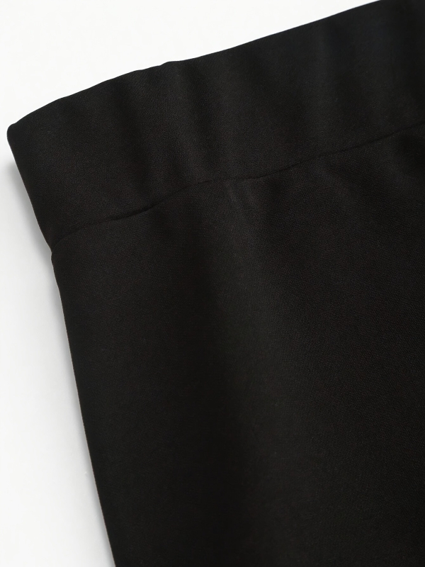 Klostuotas midi sijonas su siauru siluetu, poliesterio audinys, mikroelastinė medžiaga