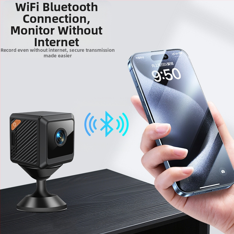 Екшън камера W02 с 1080p видео, 140° широк ъгъл, нощно виждане, WiFi и Bluetooth.