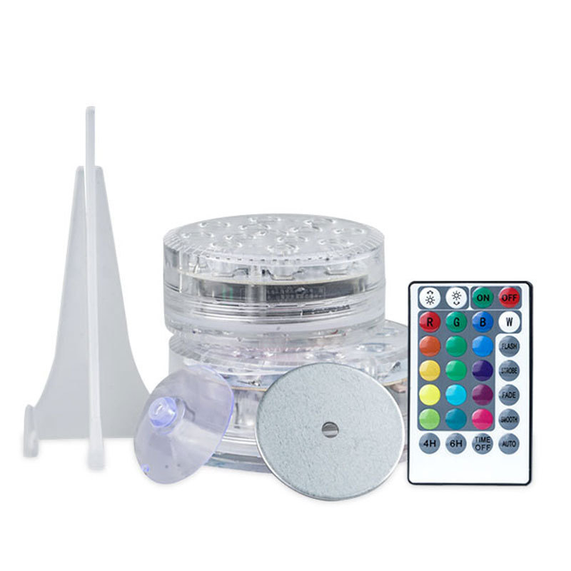 LED povandeninė lemputė su 13 LED, RGB, IP68, 1000 lm, nuotolinio valdymo ryškumo reguliavimas