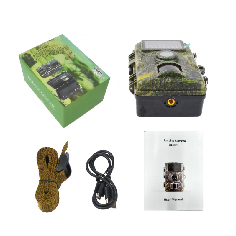 Cameră de supraveghere HD personalizată pentru exterior, cameră de vânătoare cu vedere infraroșu inteligentă pentru fotografii și înregistrări video - CMOS, 1920x1080, până la 20 m distanță, IR 10 m, 0.01 lux