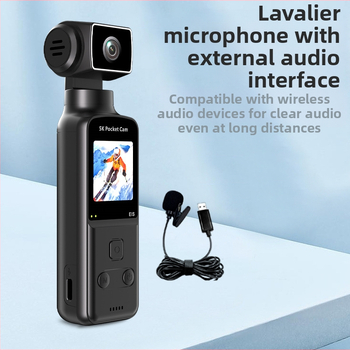 K1-5K φορητή κάμερα δράσης με σταθεροποίηση, εγγραφή 5K, οθόνη LCD, υποστήριξη TF κάρτας, μπαταρία 900mAh