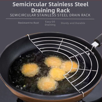 Autonomy Ανοξείδωτο ημικύκλιο ράφι με αποστράγγιση λαδιού – συνδεόμενο ραφι κουζίνας για ατμό και ψήσιμο