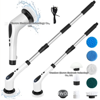 Elektromos padlótisztító mop, kézi, vezeték nélküli, LCD kijelző, hangjelzés, kilenc az egyben