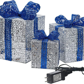 Χριστουγεννιάτικο κουτί δώρου από σφυρήλατο σίδηρο, εθνοτικό στυλ, φωτεινή διακόσμηση, μάρκα Xiaowei