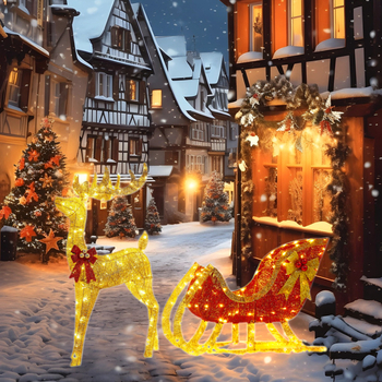 Helendav traadist terasest jõulujänes – geomeetriline skulptuur hotellide ja pidulikele dekoratsioonide jaoks, puidust karbis pakendatud