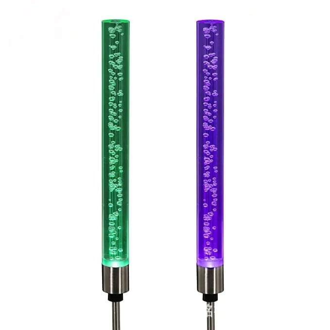 LED соларна акрилна балон пръчка лампа за външна градина, модел D117, IP55, 0,5W, 6–12 часа