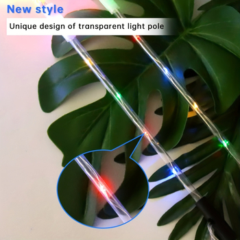 Φωτιζόμενο ηλιακό κοντάρι με εφέ πυροτεχνημάτων για κήπο και γκαζόν – LED εξωτερικό φως, IP65, 0,15W, 12–16 ώρες, CE πιστοποιημένο