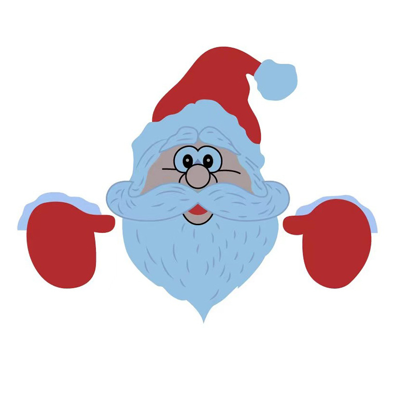 Χριστουγεννιάτικο εξωτερικό διακοσμητικό πινακίδας φράχτη με σκληρό πλαίσιο, κατάλληλο για τοποθέτηση καρτών φράχτη και κήπου