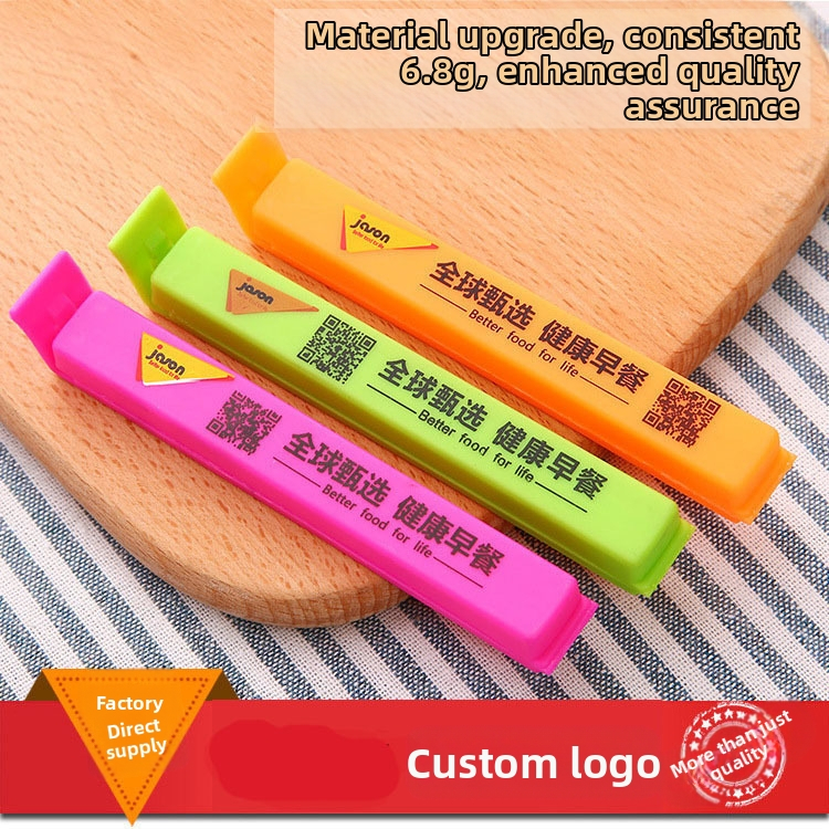 Plastinis uždarymo klipsas maišelio uždaryimui - Poly dry, logotipo spaudimas įmanomas, kilmė Yiwu, pradėtas 2013 m. pavasarį