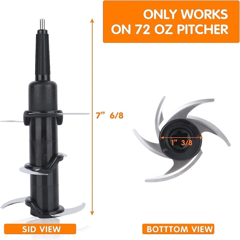 NJNIJA gyümölcscentrifuga illeszkedő – hat pengés csere készlet, vágófejhez és keverő kiegészítőkhöz