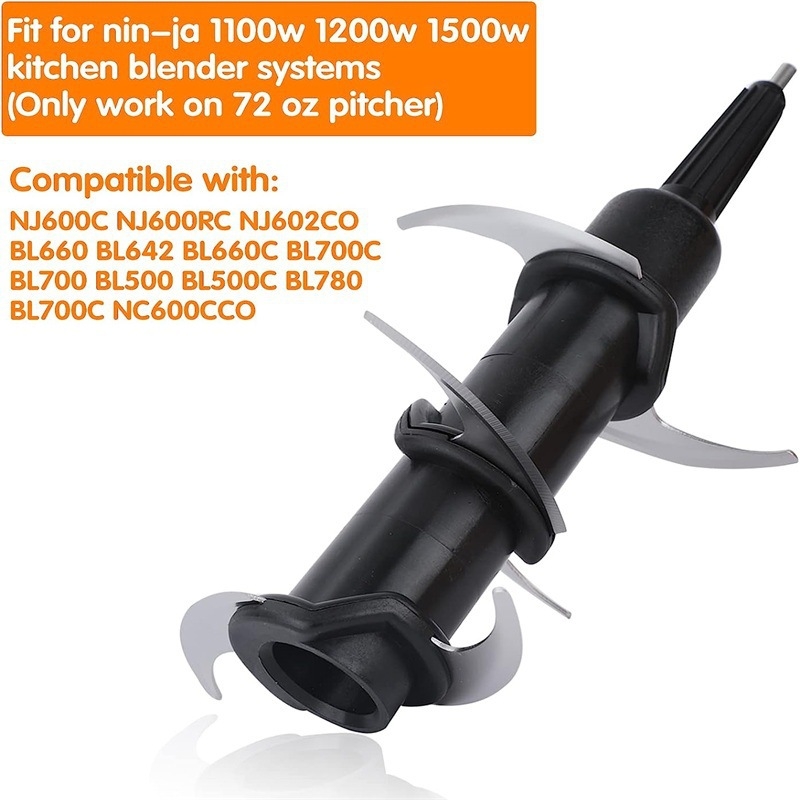 NJNIJA gyümölcscentrifuga illeszkedő – hat pengés csere készlet, vágófejhez és keverő kiegészítőkhöz