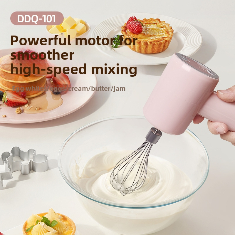 Elektrinis rankinis plakiklis kiaušiniams — 3 režimai, galia iki 100 W, įtampa iki 36 V, talpa 250 ml / 300 ml, daugiafunkcinis virtuvės plakiklis kiaušiniams, plakimui ir kokteiliams