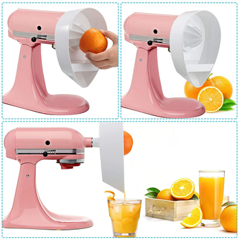 KA-JA приставка за сок за JE Citrus Juicer – аксесоар за изцеждане към KA миксер (модел KA-JA; тип аксесоар: соево мляко/разбъркване/мелене; функция: изцеждане; употреба: свързване към миксер)
