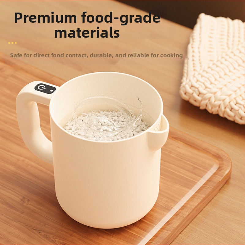 Компактен ръчен електрически разбърквач за яйца и мултифункционален миксер с измиване и филтриране на ориз, 3.7V, 0.8W, 0.8Hz