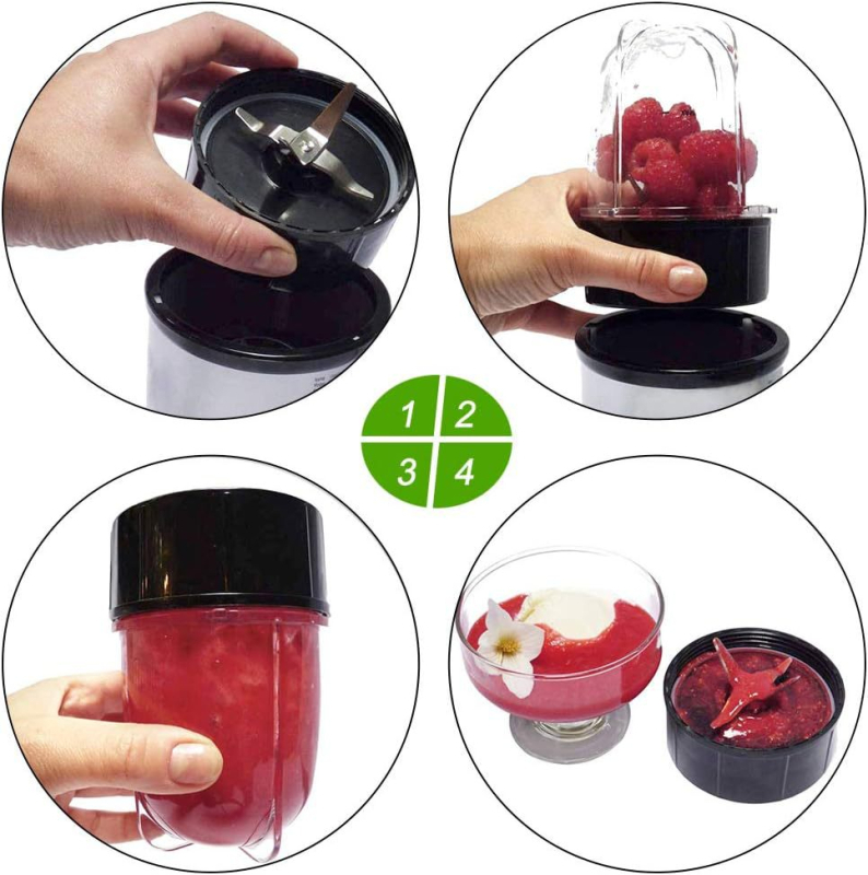 MB1001 250W Blender: Set čaša s križnim nožem – Zamjenski dio