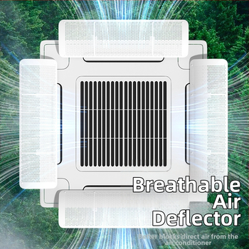 Centrinio oro kondicionieriaus biuro oro srauto deflektorius, plastikas, prekinis ženklas Holy Star Leigh, modelis FT-2023-11, oro kondicionavimo priedai, paprasta ir šiuolaikiška išvaizda