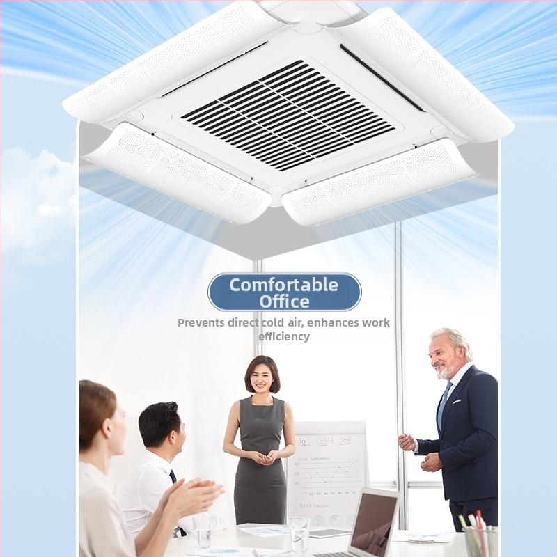 Дефлектор за въздушен поток към централна климатизация за офис, пластмасов, марка Holy Star Leigh, модел FT-2023-11, климатични аксесоари, прост и модерен дизайн