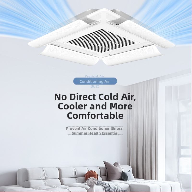 Дефлектор за въздушен поток към централна климатизация за офис, пластмасов, марка Holy Star Leigh, модел FT-2023-11, климатични аксесоари, прост и модерен дизайн