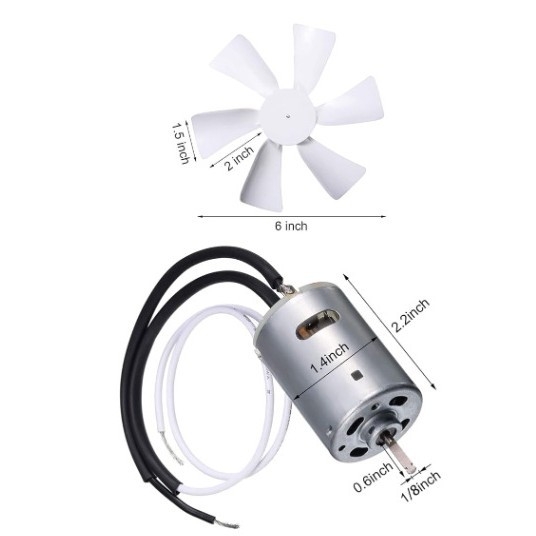 RV вентилационен вентилатор за подмяна – марка Add virtue, модел 1, подходящ за всички модели, съвместим с всички модели, материал: пластмаса