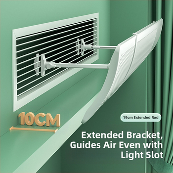 Дифлектор за климатик, универсален за централен изход, панел за насочване на въздуха, прост стил