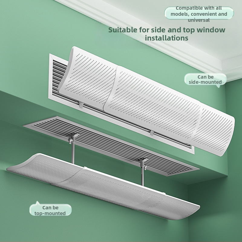 Дифлектор за климатик, универсален за централен изход, панел за насочване на въздуха, прост стил