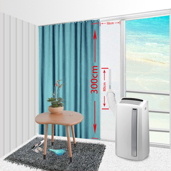 Langų oro kondicionieriaus sandarinimo audinys — vandeniui atsparus, nuo uodų, apsauga nuo tiesioginio oro srauto; Medžiaga: cheminių pluoštų; Prekės ženklas: Boxin