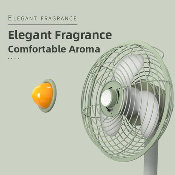 USB επιτραπέζιος ανεμιστήρας με μοτέρ χωρίς ψήκτρες, vintage σχεδίαση, ενσωματωμένη μπαταρία 2000–4000 mAh, αυτονομία έως 12 ωρών, θόρυβος έως 36 dB