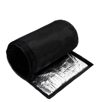 Трислойна защитна обвивка за HVAC тръби: маншон за климатични и изпускателни тръби, Oxford плат с алуминиево фолио за изолация, водоустойчива и UV-устойчива, температура до 220°C, огнеустойчива