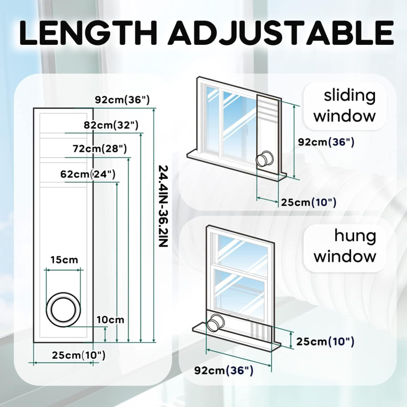 Universali slankio durų ir langų sandarinimo komplektas oro kondicionieriams ir ventiliacijai, tinkamas nešiojamiems oro kondicionieriams ir trumplių džiovyklėms; medžiaga: imitacinis linas; audinys: jacquard; funkcija: dekoravimas; patalpa: svetainė; stil