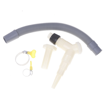 Πλαστικός εκτατικός σωλήνας αποχέτευσης για πλυντήριο ρούχων και στεγνωτήριο με προσαρμογείς
