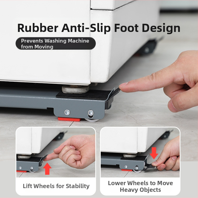 Universali bazė skalbimo mašinai ir šaldytuvui, plieninė konstrukcija, atspari rūdims, neslysta, reguliuojama ir judama, nereikia įrengimo