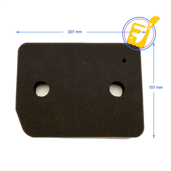 Двуслойна композитна филтър-гъба за перални машини, марка Jufu, PU материал, плътност 28×30, модел 9164761, с печат