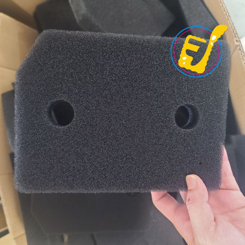 Двуслойна композитна филтър-гъба за перални машини, марка Jufu, PU материал, плътност 28×30, модел 9164761, с печат