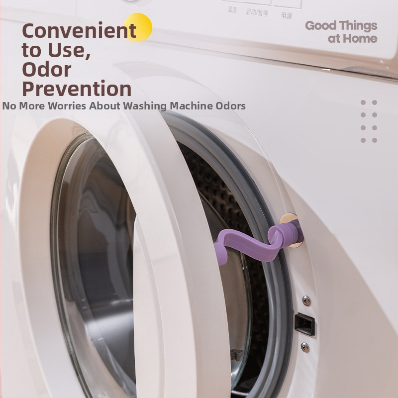 Фиксиращ клипс за перални машини с предно зареждане – против подхлъзване, пластмасов дизайн, модерен стил