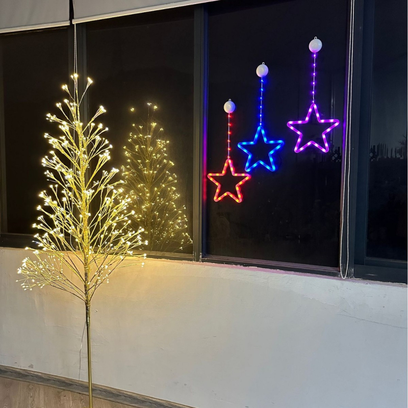 LED žvaigždės formos naktinė lempa su siurbtuku, maitinama baterijų dėže, 4,5 V, 3000 lm, IP42, tarnavimo laikas 50 000 h, kilmė Taizhou, Zhejiang