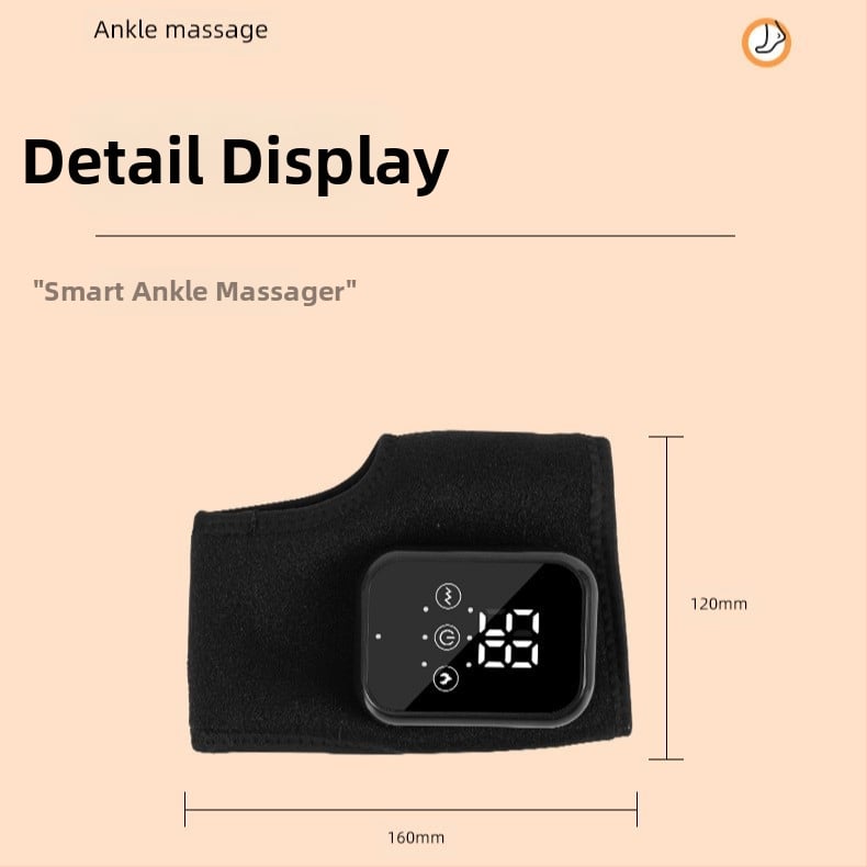 Електрическа отопляема ортеза за глезен с топъл компрес и вибрационен масаж за възстановяване при навяхвания