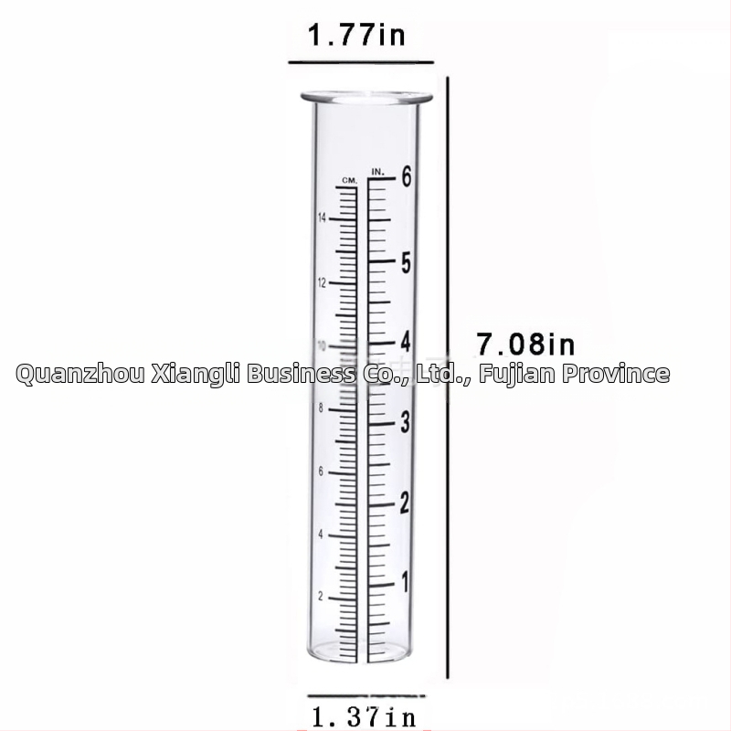 Железен дъждомер за външна употреба в градината, измервателна тръба за дъжд, Xiang Li Ji