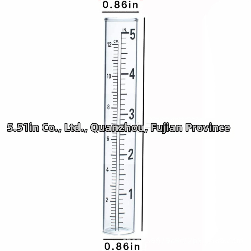 Железен дъждомер за външна употреба в градината, измервателна тръба за дъжд, Xiang Li Ji